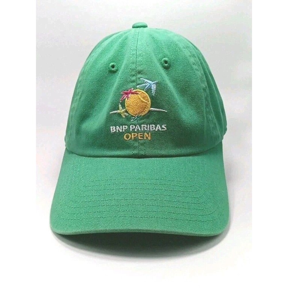 BNP Paribas Open American Needle Embroidered Strapback Cap Hat Tennis Tournament